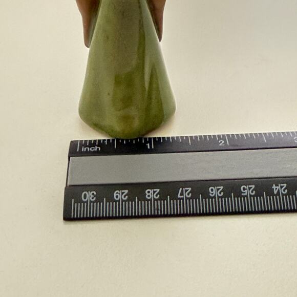 Vintage Ceramic Hand Painted Angel Christmas Ornament - Picture 5 of 6